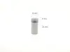 Distanţiere semnalistică albe, Folina, din inox, 12x15 mm