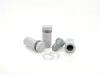 Distanţiere semnalistică albe, Folina, din inox, 12x15 mm