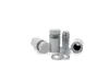 Distanţiere semnalistică albe, Folina, din inox, 16x15 mm