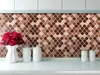 Faianţă autoadezivă 3D Smart Tiles, Damasc Choco, Folina, mozaic maro - set faianță 10 bucăţi