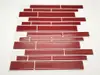 Faianţă autoadezivă 3D Smart Tiles, Folina, mozaic vişiniu - set 10 bucăţi