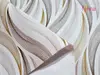 Faţă de masă impermeabilă, albă cu model elegant bej, 140 X300cm