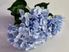 Hortensie artificială albastră, creangă cu 7 flori, 50 cm înălţime