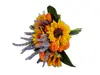 Buchet flori artificiale, lavandă şi floarea soarelui