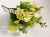 Plantă artificială Flori de câmp galben pal, 30 cm înălţime