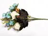 Floare artificială Minirosa bleu, 30 cm înălţime
