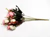 Floare artificială Minirosa roz, 30 cm înălţime