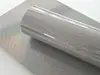Folie auto gri holografică, Honeycomb Laser, pentru tuning auto - 75x200 cm