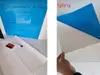 Autocolant tablă de scris cu marker whiteboard albastru, Aslan, lăţime de 122 cm