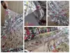 Folie protecţie blat mobilă, transparentă cu model floral colorat, fără adeziv, 1.2 mm grosime, 100x200 cm