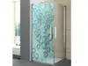 Folie cabină duş, Folina, sablare cu model Bay, autoadezivă, rolă de 100x210 cm