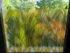 Folie geam autoadezivă, Folina, sablare cu model spice de grâu, 100 cm lăţime