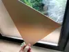Folie geam autoadezivă, cu efect de sablare maronie, rolă de 50x120 cm