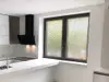 Folie geam autoadezivă Abela, Folina, sablare cu model geometric gri, 100 cm lăţime