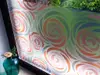 Folie geam autoadezivă Diva, Folina, model floral multicolor, 100 cm lăţime