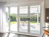 Folie geam autoadezivă, Folina, transparentă cu model eclectic, 120 cm lățime