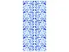 Folie sablare cu model frunze albastre, Folina, pentru uşi din sticlă, rolă de 100x210 cm