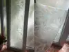 Folie geam autoadezivă, Folina Eos, sablare cu frunze stilizate, 90 cm latime