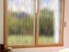 Folie geam autoadezivă Kiddy, Folina, sablare cu model multicolor, 100 cm lăţime