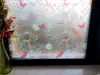 Folie geam autoadezivă Myriam, Folina, model flori şi păsări, 90 cm lăţime