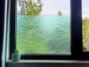 Folie geam autoadezivă Shahid, Folina, turcoaz, 100 cm lăţime
