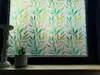 Folie geam autoadezivă Valeria, Folina, frunze verzi, 100 cm lăţime