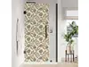 Folie geam cabină duș, Folina, sablare cu model fructe de soc, rolă de 100x210 cm