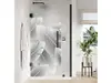 Folie geam cabină duș, Folina, sablare cu model frunze tropicale, rolă de 100x210 cm
