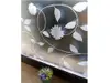 Folie geam autoadezivă Carla, Folina, sablare cu imprimeu floral alb, 100 cm