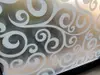 Folie geam autoadezivă Rina, sablare cu model alb, rolă de 100x200 cm