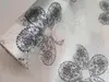 Folie geam autoadezivă, Folina  Elegance, sablare cu imprimeu floral stilizat, 90 cm lăţime