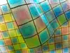 Folie geam electrostatică Lisa, Folina, imprimeu vitraliu, multicolor, lățime 90 cm