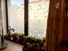 Folie geam autoadezivă, Folina Dandelion, sablare cu model păpădie albă, 90 cm lățimea rolei
