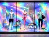 Folie geam iridiscenta Rainbow Blue, efect oglinda multicolor, 137  cm lățime, vanzare la metru