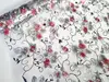 Folie protecţie blat mobilă, transparentă cu model floral colorat, fără adeziv, 1.2 mm grosime, 100x200 cm