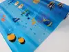 Folie cabină duş albastră cu model pești, MagicFix, autoadezivă, 100x200 cm 