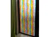 Folie geam autoadezivă, Folina Zita, sablare tip vitraliu colorat, rolă de 90x300 cm, racletă pentru aplicare inclusă