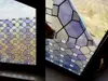 Folie geam autoadezivă mozaic Rhomb, Folina, sablare cu model geometric, rolă de 90x200 cm