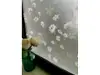 Folie geam autoadezivă Marta, Folina, imprimeu floral alb şi verde, rola de 120X200 cm