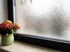 Folie geam autoadezivă Jaide, Folina, sablare cu model floral roşu, 100 cm lăţime