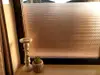 Folie geam autoadezivă Prisma, Folina, sablare maronie, translucidă, lățime 120 cm