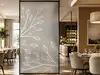 Folie sablare cu model crengi stilizate, Folina, pentru uşi din sticlă, rolă de 100x210 cm