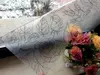 Folie geam autoadezivă Jaide, Folina, sablare cu model floral negru, 100 cm lăţime