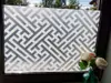 Folie geam autoadezivă Linea albă, Folina, model geometric, 120 cm lăţime