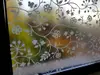 Folie geam electrostatică Tord, d-c-fix, sablare cu imprimeu floral alb, rolă de 45 x 150 cm