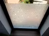 Folie geam autoadezivă Paxton, MagicFix, sablare cu model geometric alb, rolă de 90x170 cm 
