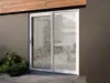 Folie sablare uşă din sticlă, Folina, model geometric Waves, rolă de 100x210 cm, cu racletă aplicare si cutter incluse