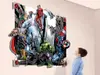Fototapet 3D Supereroi Marvel Pop Out Decoration, Walltastic, decorațiune multicoloră, dimensiuni fototapet 121x152 cm