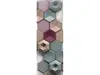 Fototapet 3D Panel Hexagon, Komar, multicolor, 100x280 cm