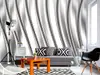 Fototapet 3D Metal Stripes, Dimex, model geometric gri, 375x250 cm
